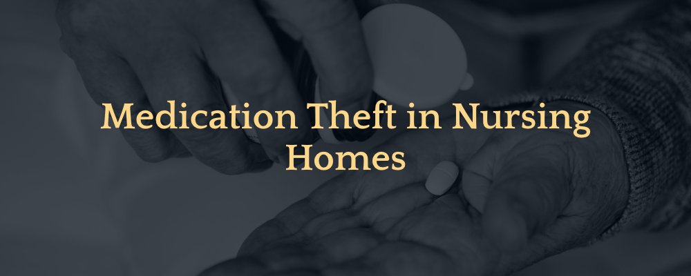 Medication Theft in Nursing Homes. Older person grabbing their medication.